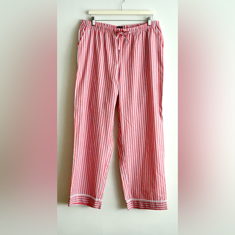 GapBody Red Stripe Cotton Pajama Pant | LG | BNWT